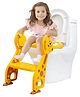 BabyTeddy Patented Baby Potty Seat Potty Chair Toilet Trainer Cushioned With ladder And Easy Grip Handle 1-8 Years Age Kid Portable Potty for Toddler Travel, Toddler Toilet with Ladder (Yellow)
