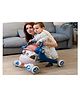 BabyTeddy Patented 5 in 1 Baby Activity Walker Push Walker Scooter Bike Anti-o Shaped Leg Anti-Fall Music Box Baby Walker (Green-Orange)