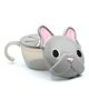 Melii Snack Container with Finger Trap - Bulldog Grey