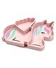 Melii Silicone Divided Plate Pink