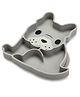 Melii Silicone Divided Plate Grey
