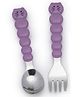 Melii Spoon & Fork with Case Voilet