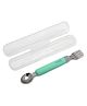 Melii Spork On the Go With Case Mint & grey