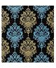 Jaamso Royals Blue & Cream Damask Design Peel and Stick Self Adhesive Wallpaper