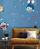 Jaamso Royals Blue Doremoan Design Vinyl Self Adhesive Hpme Décor Wallpaper (200 cm X 45 cm)