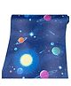 Jaamso Royals Blue Planet Design Vinyl Home Décor Peel and Stick Wallpaper(200 cm X 45 cm)