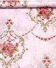Jaamso Royals Pink Damask Vinyl Self Adhesive Peel and Stick Home Decor Wallpaper (200 cm X 45 cm)