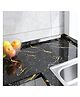 Jaamso Royals Black Marble Design Self Adhesive Oil - Proof Kitchen Wallpaper