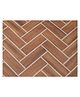 Jaamso Royals Brown Chevron Wood Vinyl Floor Wallpaper