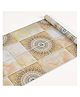 Jaamso Royals Golden Square Marble Tile Design Self Adhesive Wallpaper