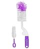 Littloo Bottle Brush | Gentle Cleaning Milk Bottle Cleaner, Nipple Cleaner Brush with 360* Rotating Long Handle