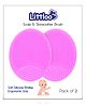 Littloo Gentle Scalp and Skin Soother Brush for Baby Cradle Cap - Soft Silicone Bristles for Safe and Effective Care - Pink (Pack of 2)