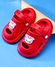 Babyoye Casual Slip On Clogs with Piggy Applique - Red