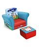 Disney Mickey Mouse Upholstered Chair With Ottoman - Red & Blue  