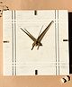 Homearte India  Marble Square Wall Clock - White