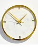 Homearte India Decorative Marble Modern Design Simple Wall Clock - White