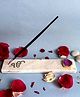 Homearte India Marble Incense Stick Holder With Agate Ik Onkar - Pink