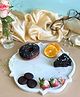 Homearte India 12 Inches Floral Shape Marble Platter - White