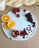 Homearte India 12 Inches Hexagon Shape Marble Platter - White