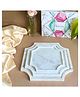 Homearte India White Octagon Shape Marble Platter - Set Of 3
