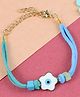 Asthetika Floral Evil Eye Charm Bracelet Rakhi & Roli Chawal - Blue