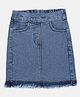 SpyBy Solid  Denim Skirt - Blue