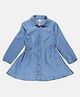 SpyBy Full Sleeves Solid Dress - Blue