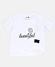 SpyBy Half Sleeves Floral Printed Tee - White