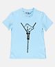 SpyBy Half Sleeves Bear Printed Tee -  Sky Blue