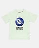 SpyBy Half Sleeves Limited Edition Text Printed & Sequin Embellished Tee - Lime Green