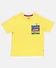 SpyBy Half Sleeves Text Printed Tee - Yellow