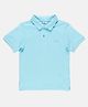 SpyBy Half Sleeves Solid Tee - Blue Radieance