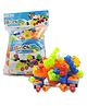 Kidsden Train Engine Building Blocks for Kids, 65 Pieces- Multicolor