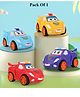 Domenico Mini Cartoon Transformer Pull Back Convertible From Car to Robot - Colour May Vary, Pack Of 1