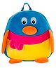 Delicado Height 14 Inches Premium Quality Soft design Multicolor Penguin shape school Bag for Kids