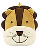 Delicado Premium Quality Soft design Brown Lion shape school Bag for Kids - 14 Inches