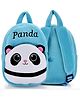 Delicado Premium Quality Soft design Blue Panda shape school Bag for Kids - 14 Inches