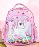 Novex 12 Inch SNUG-ON Unicorn Printed Kids School Bag For Girls/Kids Backpack - Pink