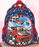 NOVEX SNUG-ON Racing Car Printed Kids School Bag For Boys/Kids Backpack - (Red, 12 Inch)