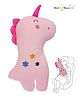 NeonateCare Unicorn Car Seat Belt Travel Pillow for Kids, Seatbelt Buddy Adjustable Safety Belt Strap Shoulder Pads Neck Support Pillow- Pink