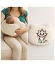 NeonateCare Nursing Arm Pillow, Breastfeeding and Bottle Feeding Head Support Pillow, Travel-Friendly and Washable (Beige arm pillow)