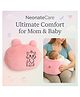 NeonateCare Nursing Arm Pillow, Breastfeeding and Bottle Feeding Head Support Pillow, Travel-Friendly and Washable (Pink arm pillow)
