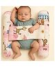 NeonateCare Unisex Infant Toddler Baby Anti Rolling Bolster Pillow, Baby Sleep Positioner Pillow for Newborn (Jungle-Pink)