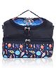 Echo Boomers Blue Space Printed Double Layer Insulated Tiffin Lunch Bag with Detachable Strap