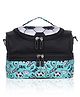 Echo Boomers Black Ball Printed Double Layer Insulated Tiffin Lunch Bag with Detachable Strap