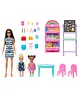 Barbie I Love School Dolls & Accessories, Classroom Play set with Fashion Doll With 20 Accessories Multicolor- Height 18.43 cm