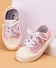 Cute Walk by Babyhug Lace Up Causal Shoes With Unicorn Print - Pink