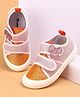 Cute Walk by Babyhug Velcro Closure Causal Shoes with Butterfly Applique - Pink