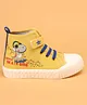 Cute Walk by Babyhug Causal Shoes with Velcro Closure  &  Dino Print - Yellow