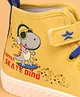 Cute Walk by Babyhug Causal Shoes with Velcro Closure  &  Dino Print - Yellow